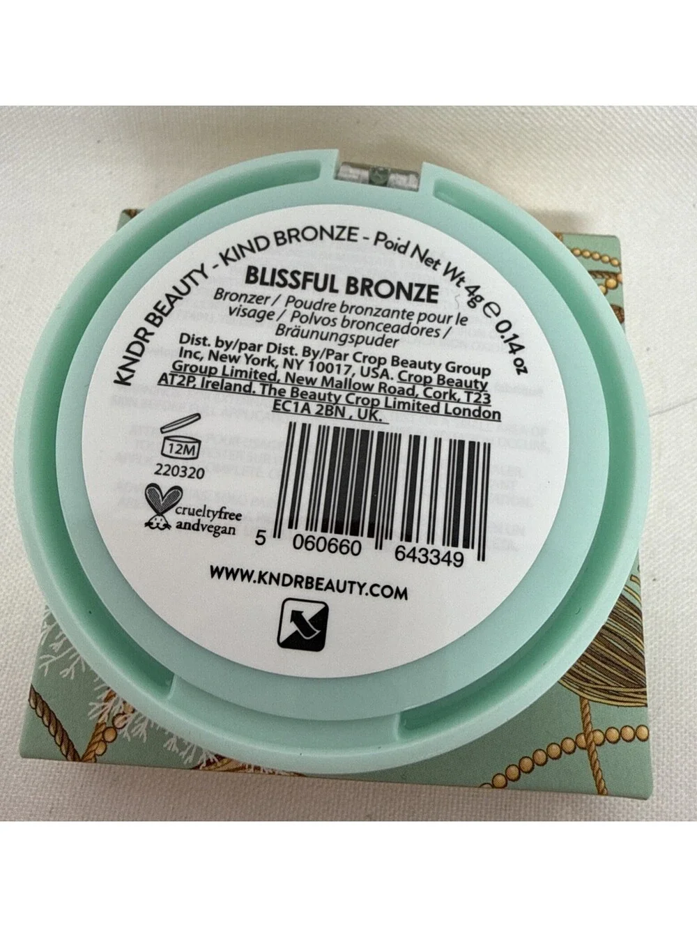 KNDR Beauty Kind Bronze Bronzer in Blissful Bronze 0.14 oz  -  - New CJ 200